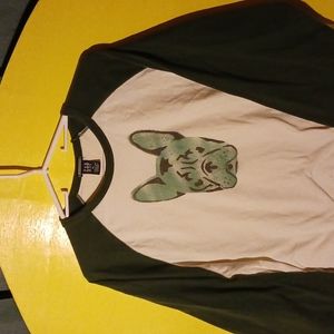Hand painted French bulldog shirt
